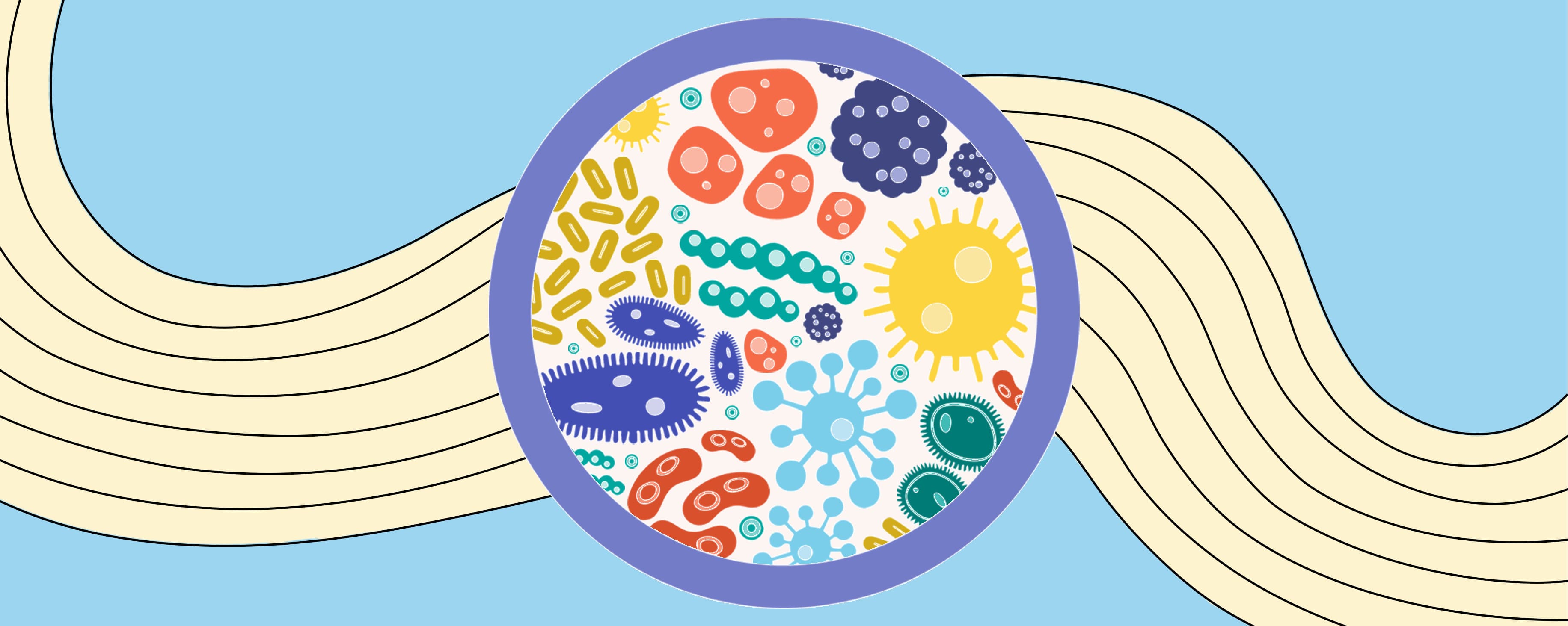 Abstract illustration of cleaning up