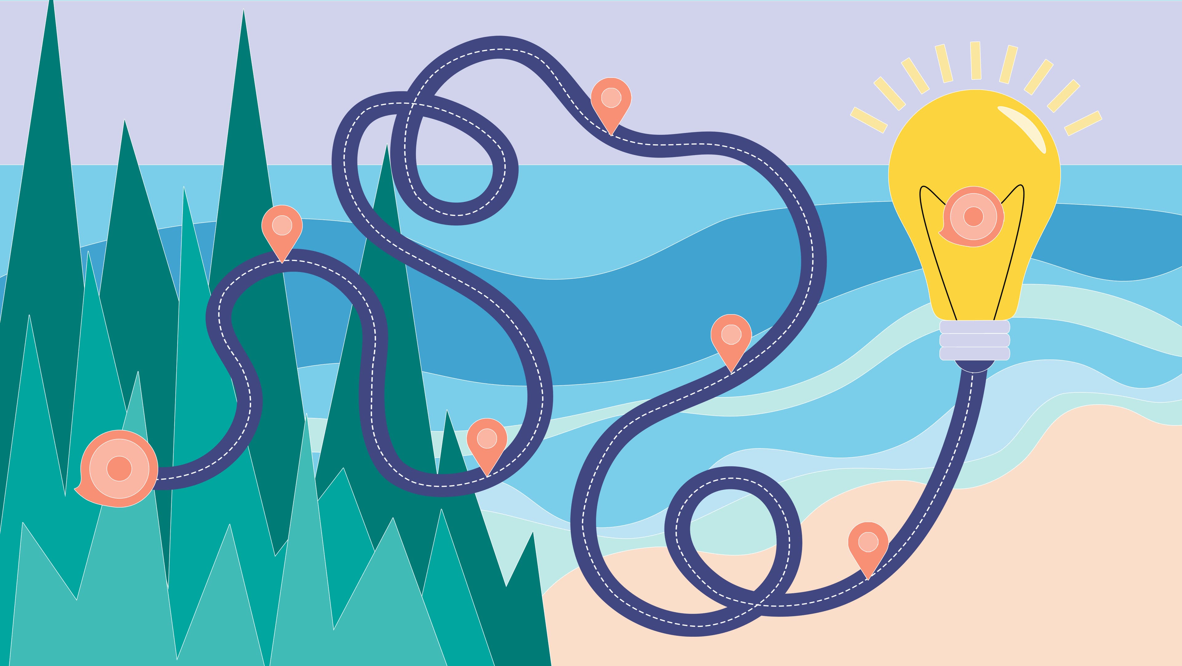 Abstract illustration of cleaning up